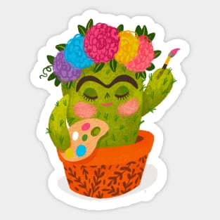 Frida Cactus Sticker